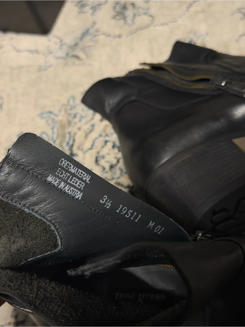 Paul Green Willow Boots Black Leather